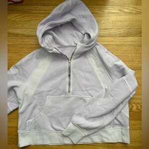 Lulu oversized half zip scuba hoodie
